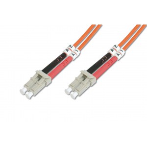 Digitus | Patch cable | Fibre optic | Male | LC multi-mode | Male | LC multi-mode | Orange | 2 m